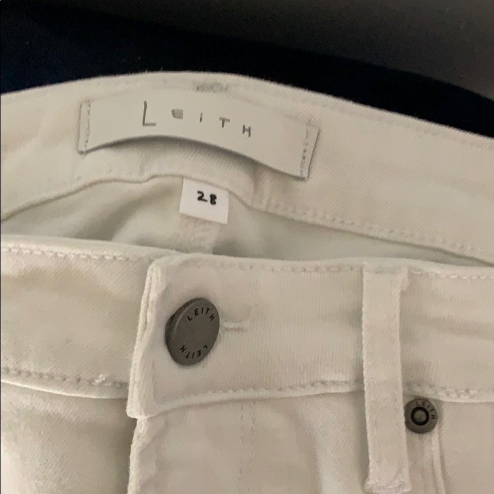 Never worn Leith white distressed jeans